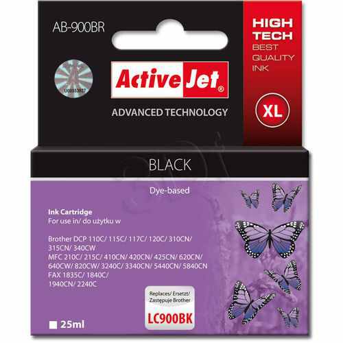 Cartucho Comp Activejet Brother Lc900 Black